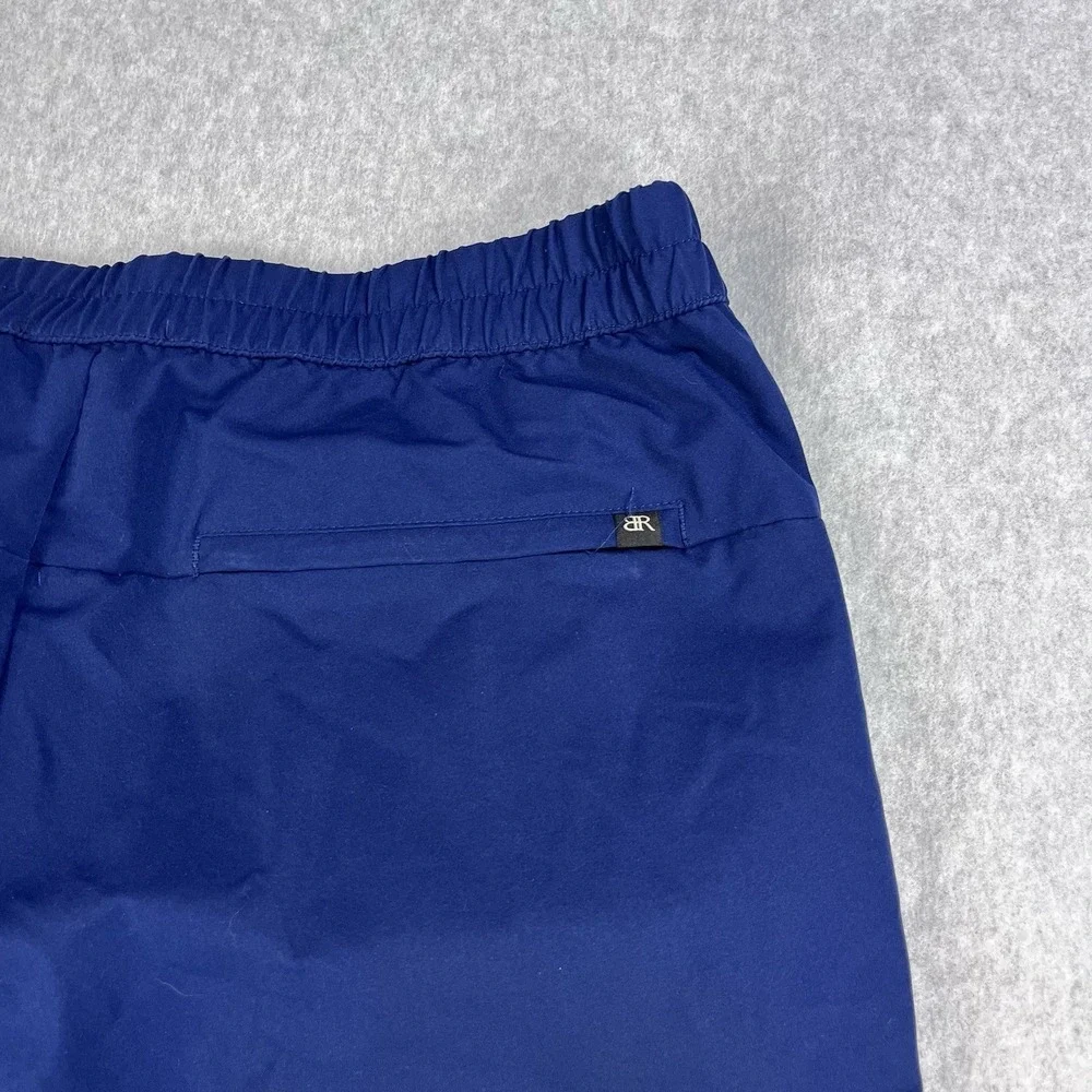 Banana Republic Jogger Pants Mens 32 Blue Elastic Cuffed Polyester Casual